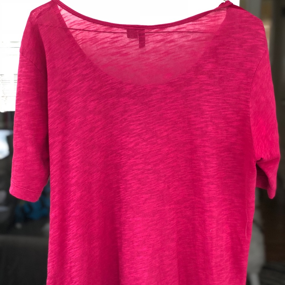 Anthro Left of Center Fushia Top 😍 - Picture 3 of 7